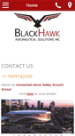 Mobile Screenshot of blackhawkaeronautical.com